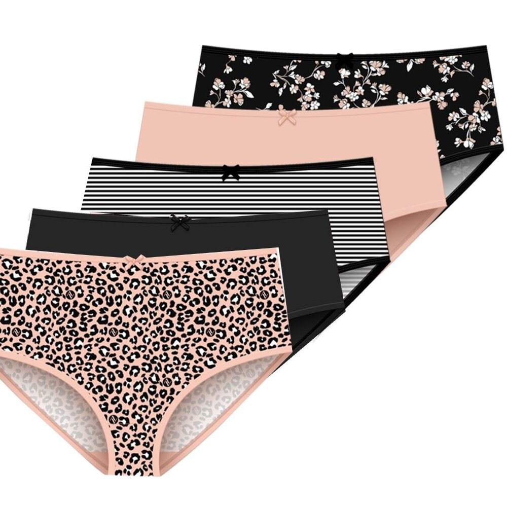 Adrianne Vitadini Women's Microfiber Brief Panties 5-Pack